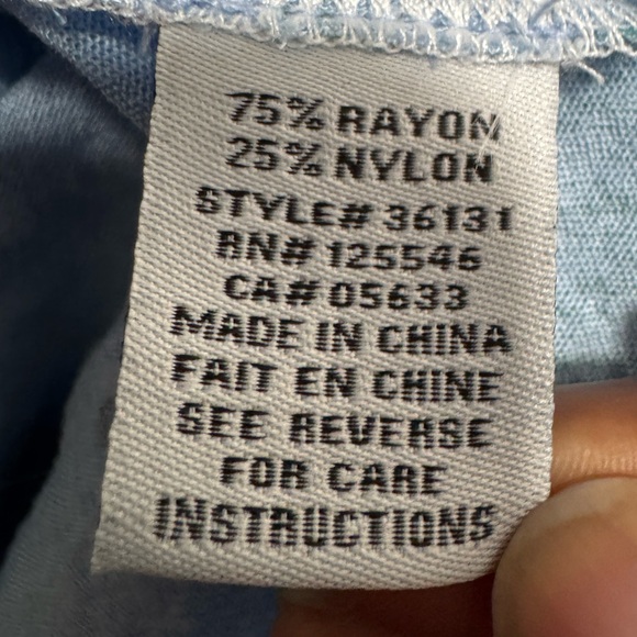 Habitat Light Blue Floral Blouse - Picture 8 of 9